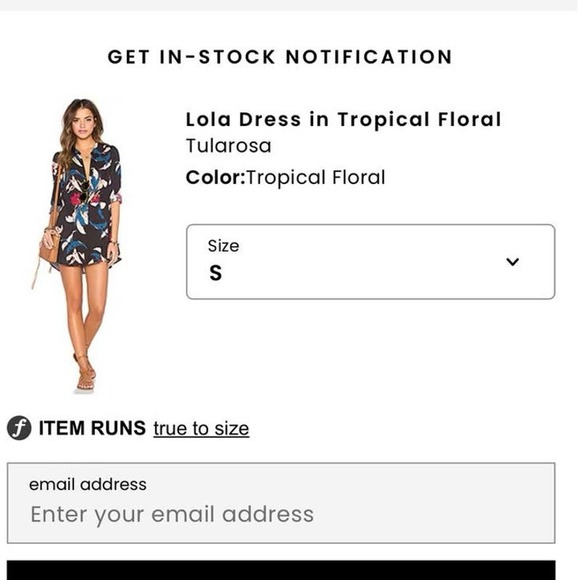 Tularosa Lola Blue Dress Revolve M Medium Tropical Floral sundress - Picture 3 of 6